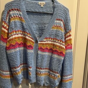 POL Women's Colorful Knit Cardigan